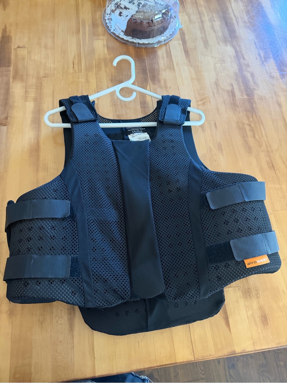 Airowear Black Protective Cross Country Equestrian Riding Vest XL - Picture 2 of 9